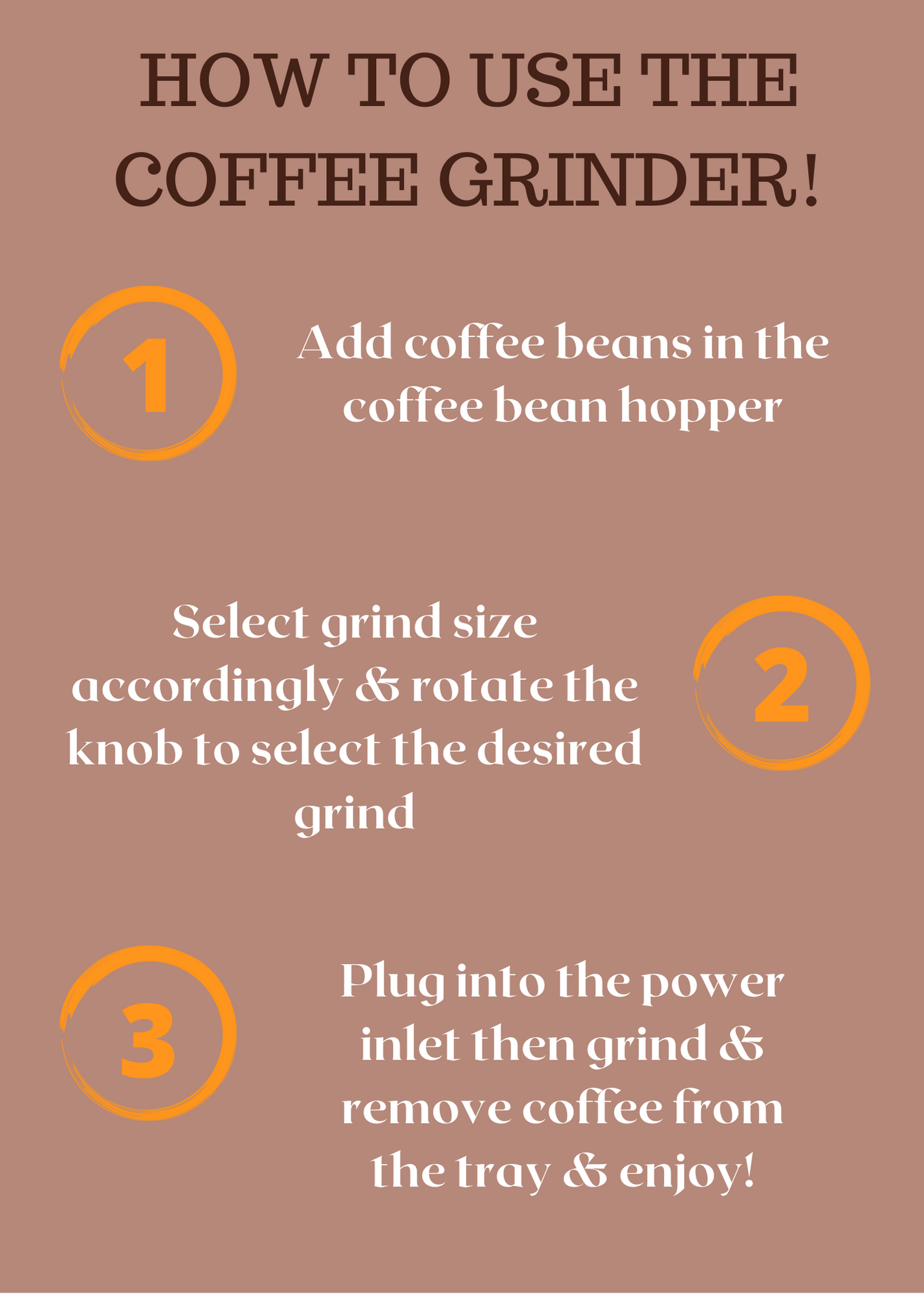 Premium Coffee Bean Conical Burr Grinder