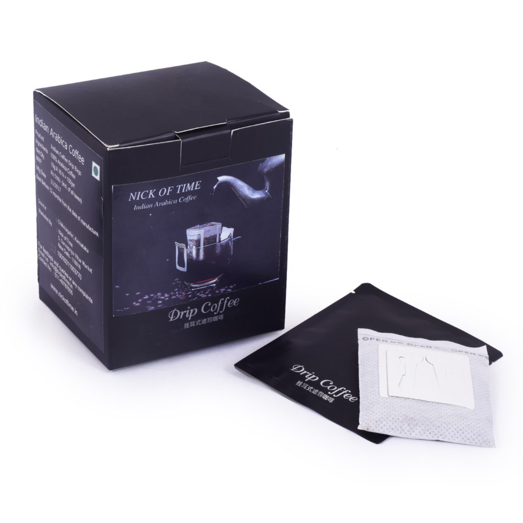 Indian Drip Coffee Bags Single Serve Pour Over 100 Arabica AA Grade